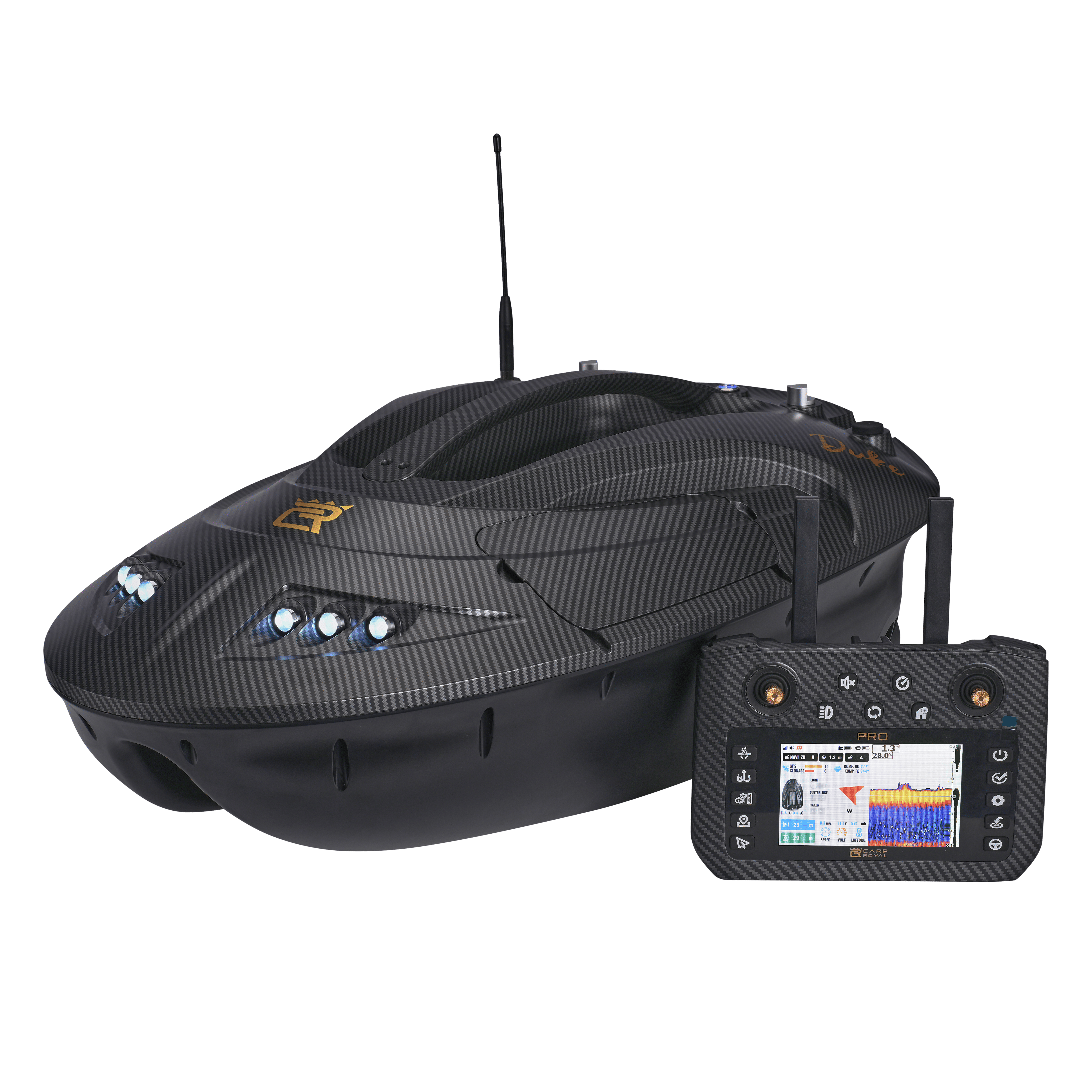 Carp Royal Futterboot Duke Pro - Carbon
