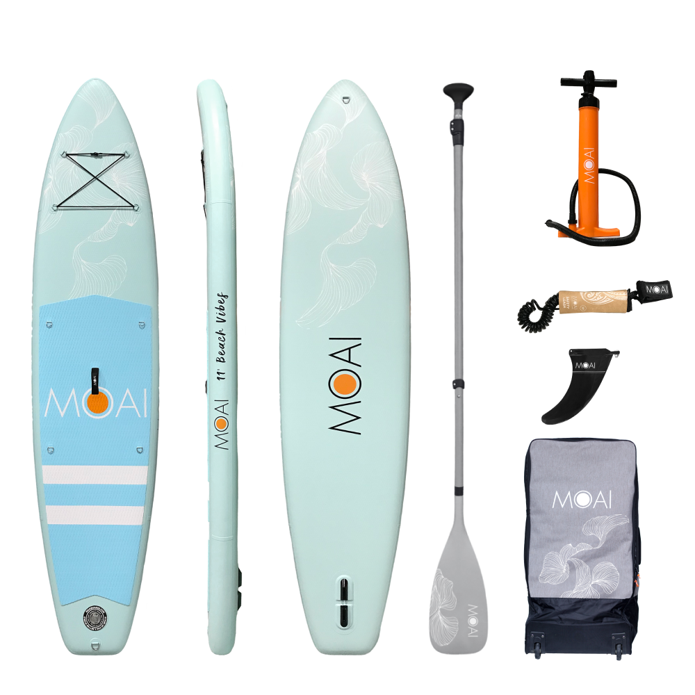 MOAI Beach Vibes SUP 11' Ocean Paketinhalt