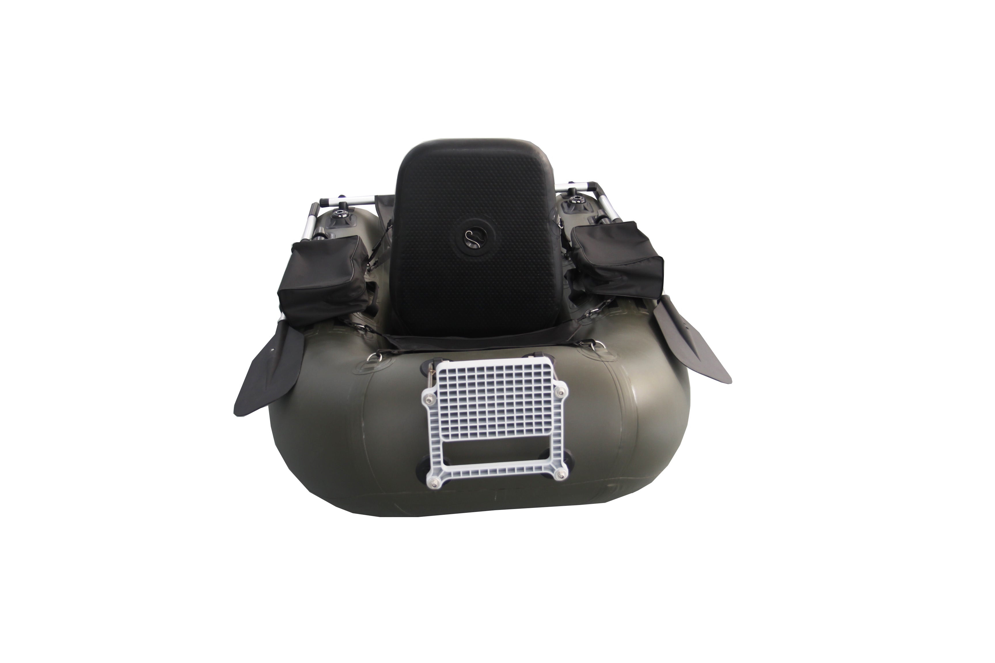 Allroundmarin Belly Boot 170 olivgrün mit Motorhalterung - Outdoor Monkey