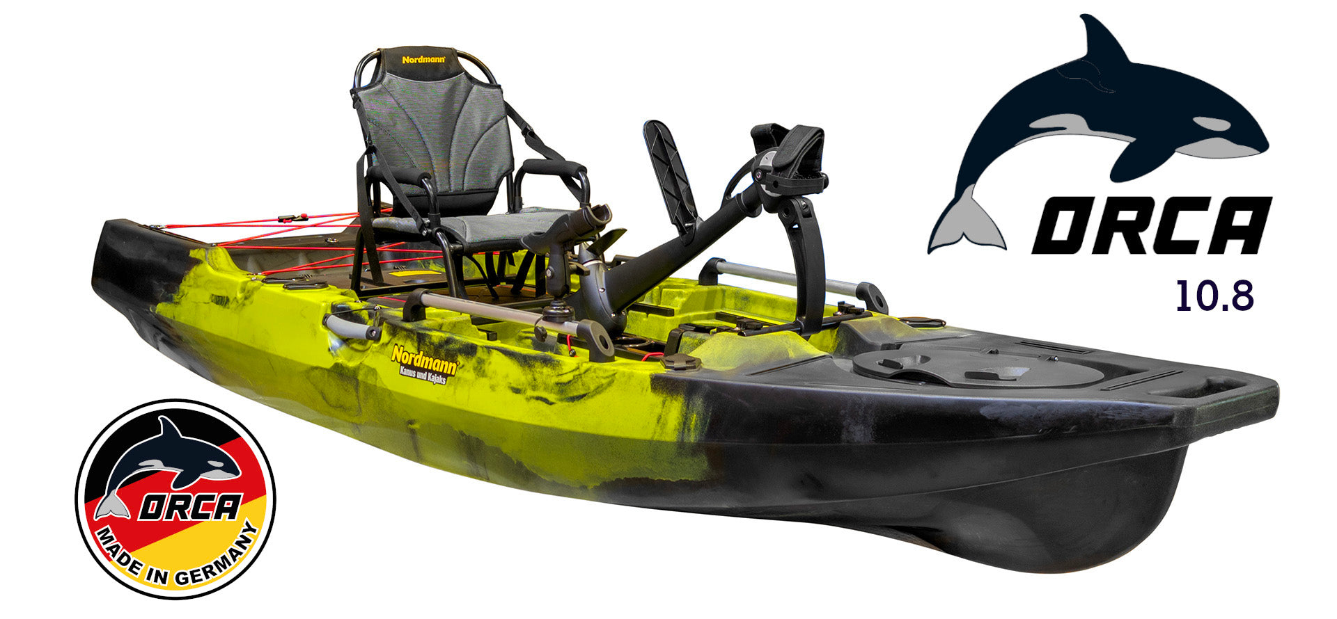 Nordmann Orca 10.8 Angelkajak Applegreen Ansicht