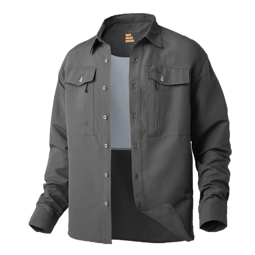 GEOFF ANDERSON Ezmar Hemd Midweight soft - grau