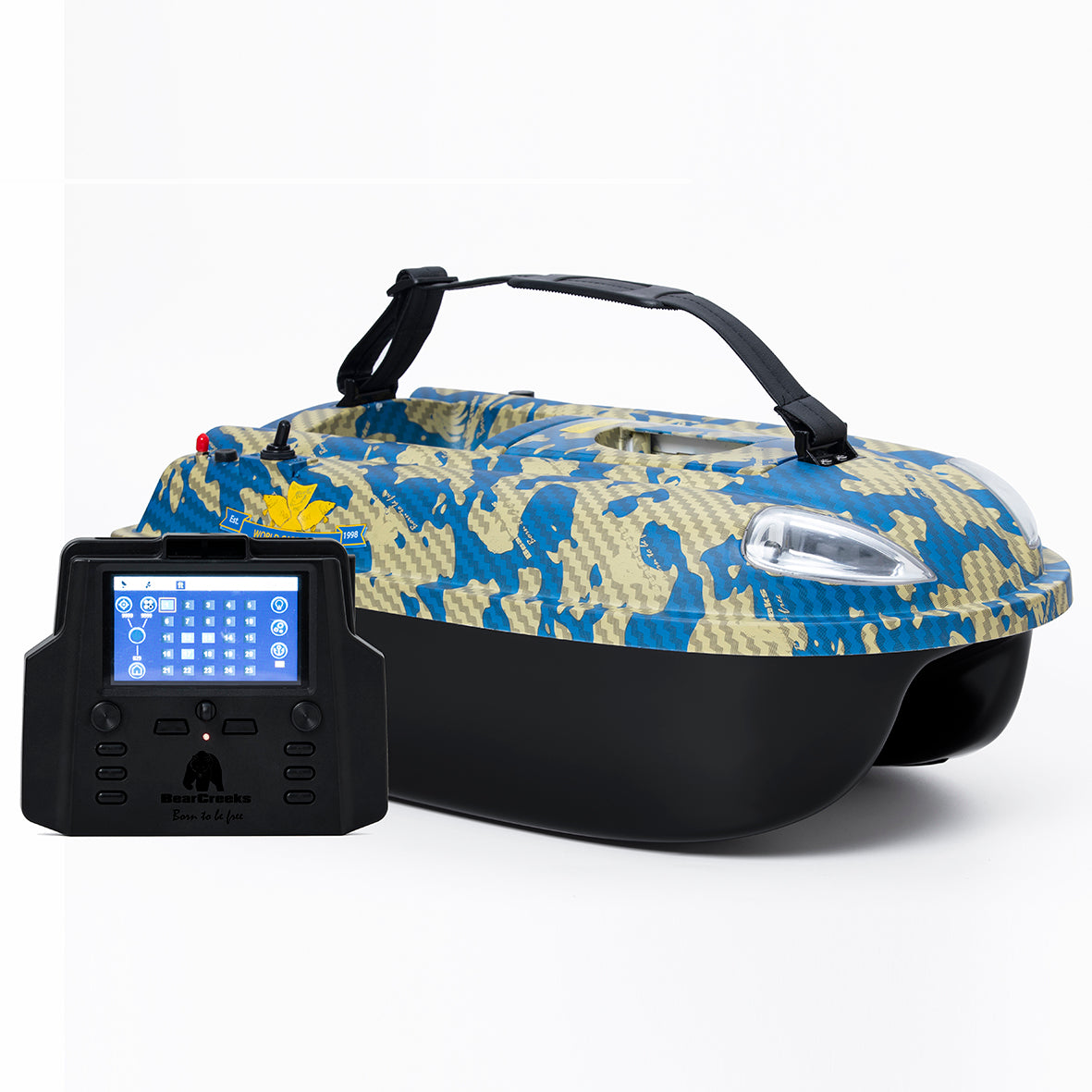 BearCreeks iPilot15 GPS Autopilot Futterboot: Kompakte Präzision für das Karpfenangeln mit Sonaroptionen