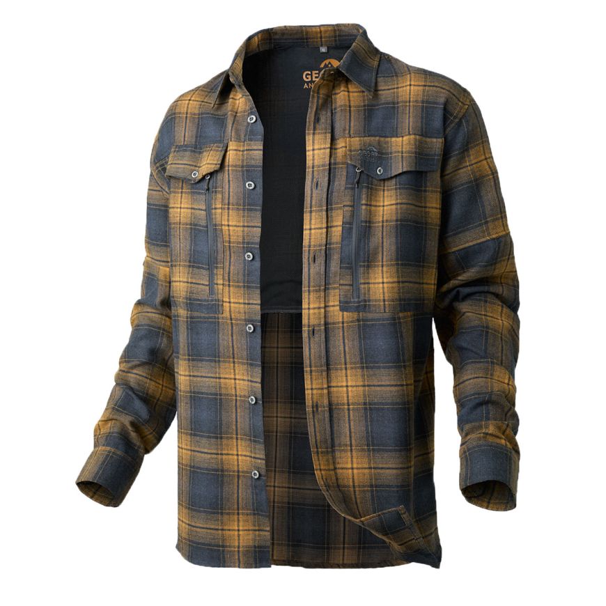 GEOFF ANDERSON Ezmar Hemd All Year - sun/grey