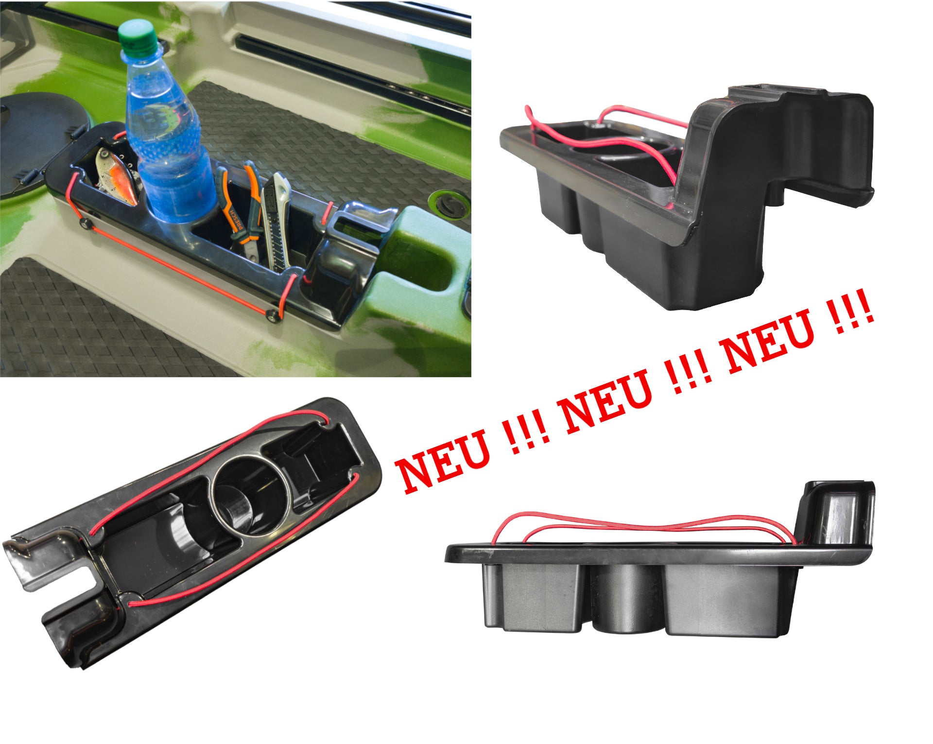 Nordmann® Orca 12.5 Angelkajak Sit on Top inkl. Zahnstangen-Pedalantrieb - Camo/Navy