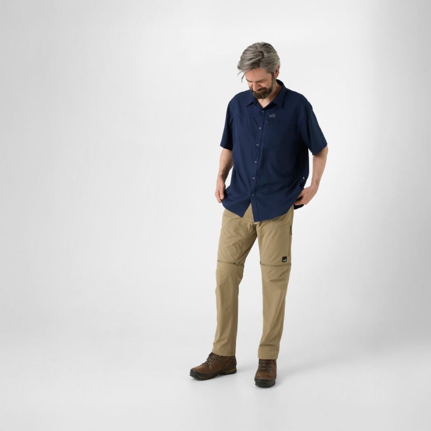 GEOFF ANDERSON Ezmar Hemd Light Weight kurzarm - blau