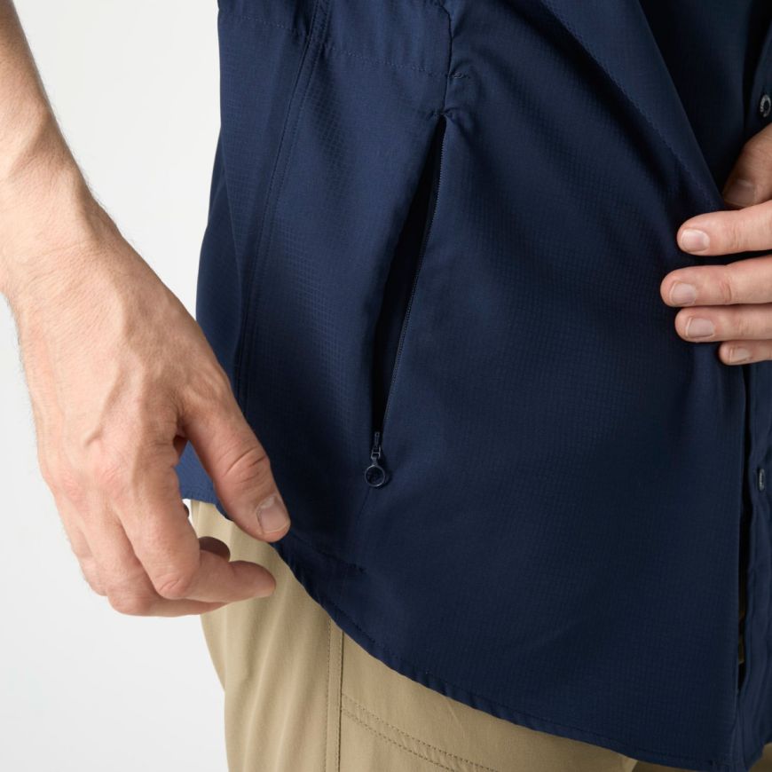 GEOFF ANDERSON Ezmar Hemd Light Weight kurzarm - blau