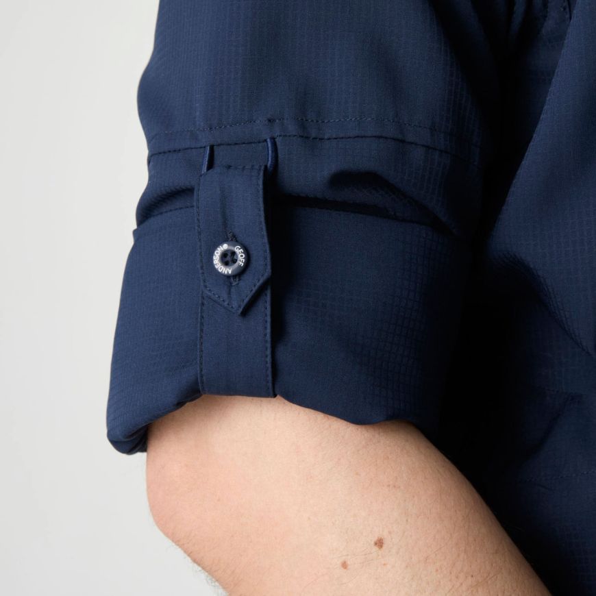 GEOFF ANDERSON Ezmar Hemd Light Weight langarm - blau