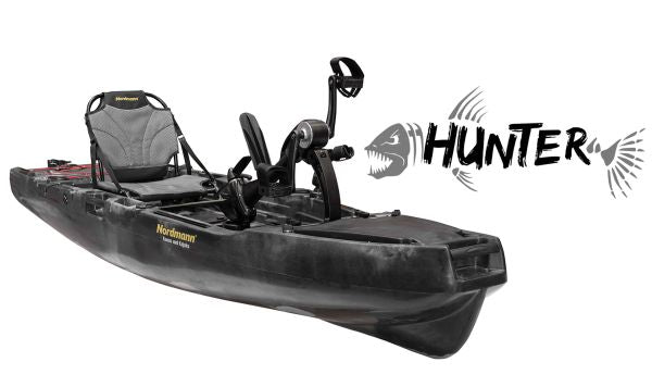 Nordmann® Hunter 10.5 Angelkajak Sit on Top inkl. Zahnstangen-Pedalantrieb - Camo/Black - Outdoor Monkey