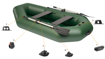 Kolibri Ruderboot K-240TS - Grün