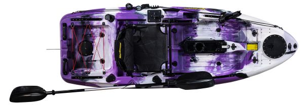 Nordmann® Lady Line Dingi 250 - 8.2 Angelkajak Sit on Top inkl. Zahnstangen-Pedalantrieb - Outdoor Monkey