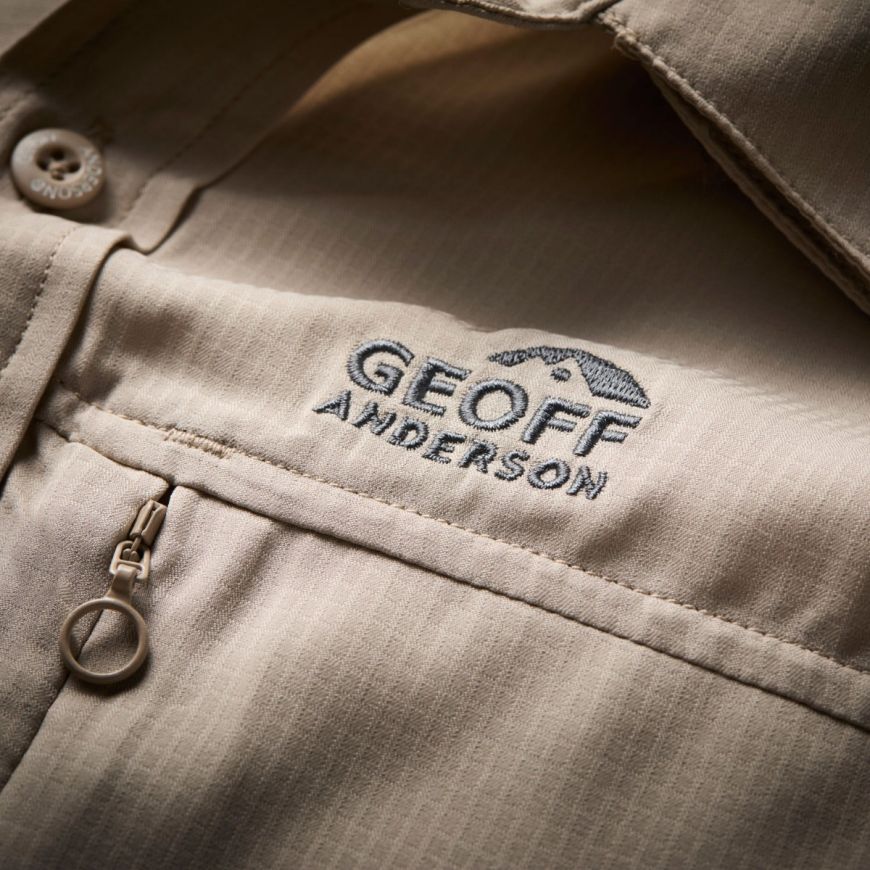 GEOFF ANDERSON Ezmar Hemd Light Weight langarm - khaki