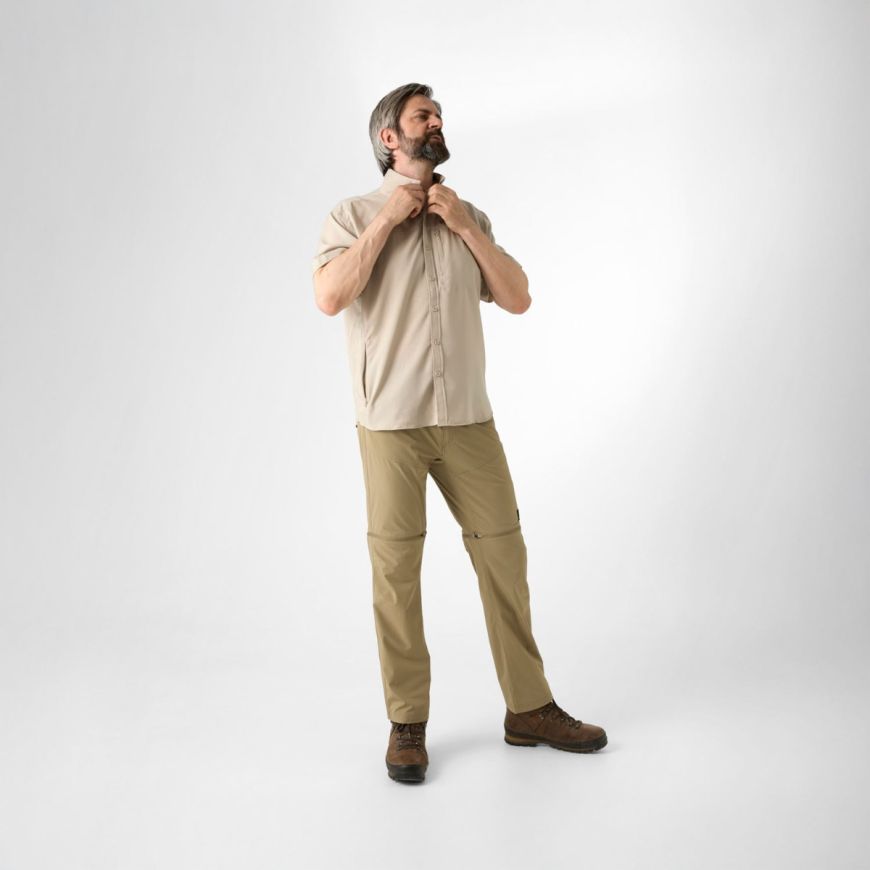 GEOFF ANDERSON Ezmar Hemd Light Weight kurzarm - khaki