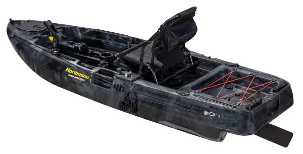 Nordmann® Dingi 250 - 8.2 Angelkajak Sit on Top inkl. Zahnstangen-Pedalantrieb - Camo/Black