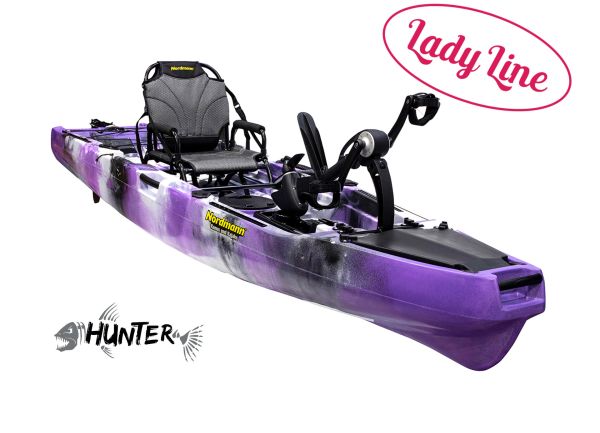 Nordmann® Lady Line Hunter 10.5 Angelkajak Sit on Top inkl. Zahnstangen-Pedalantrieb - Outdoor Monkey