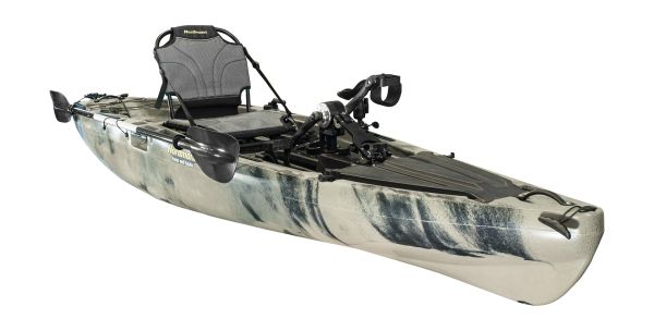 Nordmann® Raptor 11.8 Angelkajak Sit on Top inkl. Zahnstangen-Pedalantrieb - Camo/Sand - Outdoor Monkey