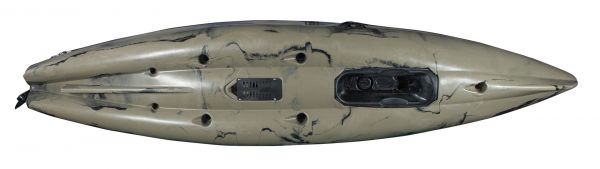 Nordmann® Raptor 11.8 Angelkajak Sit on Top inkl. Zahnstangen-Pedalantrieb - Camo/Sand - Outdoor Monkey