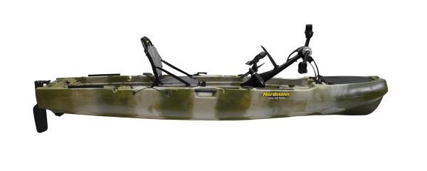 Nordmann® Hunter 10.5 Angelkajak Sit on Top inkl. Zahnstangen-Pedalantrieb - Camo/Military - Outdoor Monkey