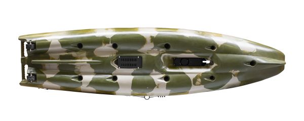 Nordmann® Hunter 10.5 Angelkajak Sit on Top inkl. Zahnstangen-Pedalantrieb - Camo/Military - Outdoor Monkey