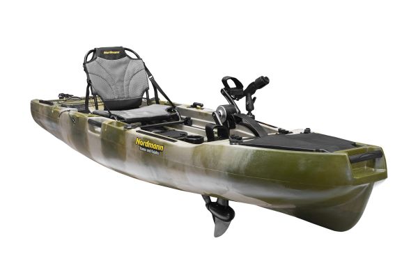 Nordmann® Hunter 10.5 Angelkajak Sit on Top inkl. Zahnstangen-Pedalantrieb - Camo/Military - Outdoor Monkey