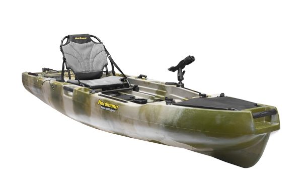Nordmann® Hunter 10.5 Angelkajak Sit on Top inkl. Zahnstangen-Pedalantrieb - Camo/Military - Outdoor Monkey