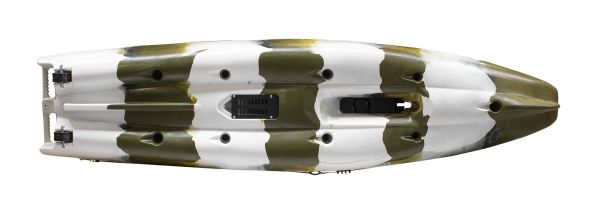 Nordmann® Hunter 10.5 Angelkajak Sit on Top inkl. Zahnstangen-Pedalantrieb - Camo/Petrol - Outdoor Monkey