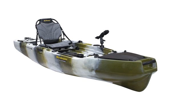 Nordmann® Hunter 10.5 Angelkajak Sit on Top inkl. Zahnstangen-Pedalantrieb - Camo/Petrol - Outdoor Monkey