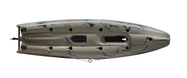 Nordmann® Hunter 10.5 Angelkajak Sit on Top inkl. Zahnstangen-Pedalantrieb - Camo/Sand - Outdoor Monkey