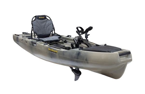 Nordmann® Hunter 10.5 Angelkajak Sit on Top inkl. Zahnstangen-Pedalantrieb - Camo/Sand - Outdoor Monkey