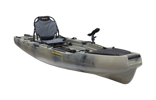 Nordmann® Hunter 10.5 Angelkajak Sit on Top inkl. Zahnstangen-Pedalantrieb - Camo/Sand - Outdoor Monkey