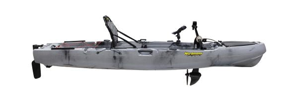 Nordmann® Hunter 10.5 Angelkajak Sit on Top inkl. Zahnstangen-Pedalantrieb - Camo/Steel - Outdoor Monkey