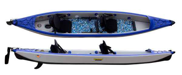 Nordmann® I-Kajak Racer 470 Drop Stitch Luftkajak 2-Sitzer inkl. Sitze, Paddel und Zubehör - Outdoor Monkey