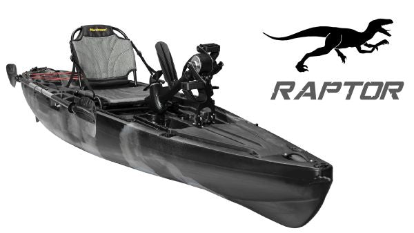 Nordmann® Raptor 11.8 Angelkajak Sit on Top inkl. Zahnstangen-Pedalantrieb - Camo/Black - Outdoor Monkey