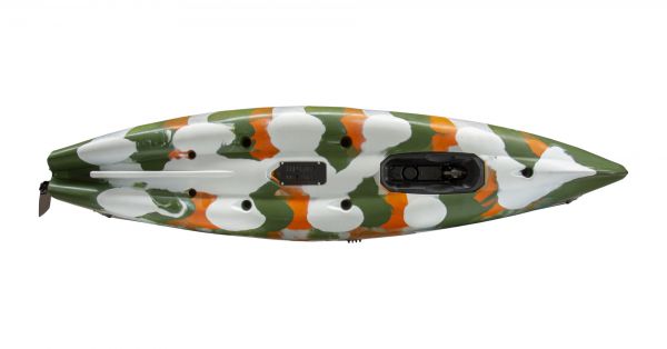 Nordmann® Raptor 11.8 Angelkajak Sit on Top inkl. Zahnstangen-Pedalantrieb - Camo/Jungle - Outdoor Monkey