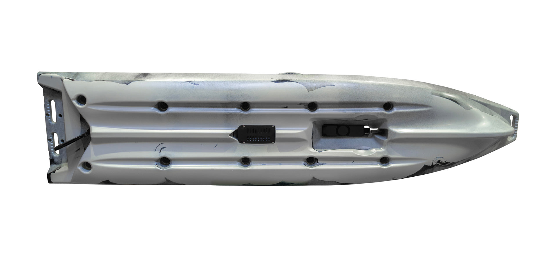 Nordmann® Orca 12.5 Angelkajak Sit on Top inkl. Zahnstangen-Pedalantrieb - Camo/Navy