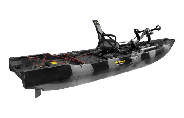 Nordmann® Orca 12.5 Angelkajak Sit on Top inkl. Zahnstangen-Pedalantrieb - Camo/Black - Outdoor Monkey