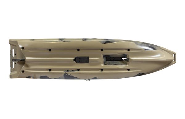 Nordmann® Orca 12.5 Angelkajak Sit on Top inkl. Zahnstangen-Pedalantrieb - Camo/Sand - Outdoor Monkey