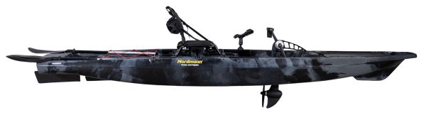 Nordmann® Ranger 12.5 Angelkajak Sit on Top inkl. Zahnstangen-Pedalantrieb - Camo/Black - Outdoor Monkey