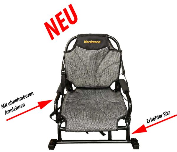 Nordmann® Dingi 250 - 8.2 Angelkajak Sit on Top inkl. Zahnstangen-Pedalantrieb - Military - Outdoor Monkey