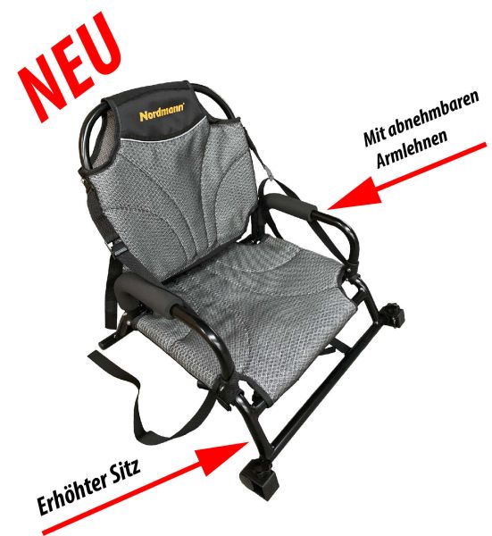 Nordmann® Dingi 250 - 8.2 Angelkajak Sit on Top inkl. Zahnstangen-Pedalantrieb - Military - Outdoor Monkey