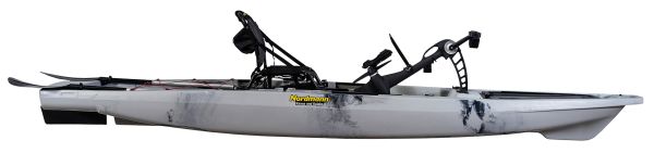 Nordmann® Ranger 12.5 Angelkajak Sit on Top inkl. Zahnstangen-Pedalantrieb - Camo/Steel - Outdoor Monkey