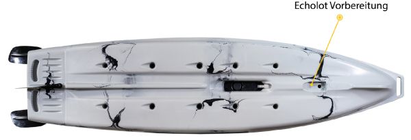 Nordmann® Ranger 12.5 Angelkajak Sit on Top inkl. Zahnstangen-Pedalantrieb - Camo/Steel - Outdoor Monkey