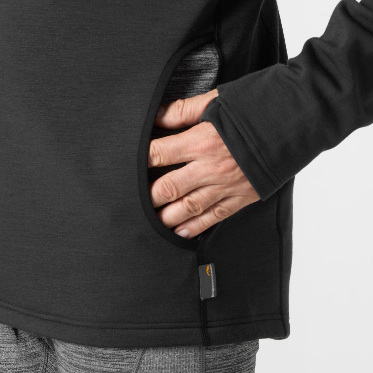 GEOFF ANDERSON WizWool 335 Hoodie schwarz - Outdoor Monkey