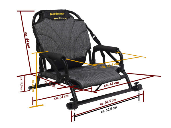 Nordmann® Lady Line Hunter 10.5 Angelkajak Sit on Top inkl. Zahnstangen-Pedalantrieb