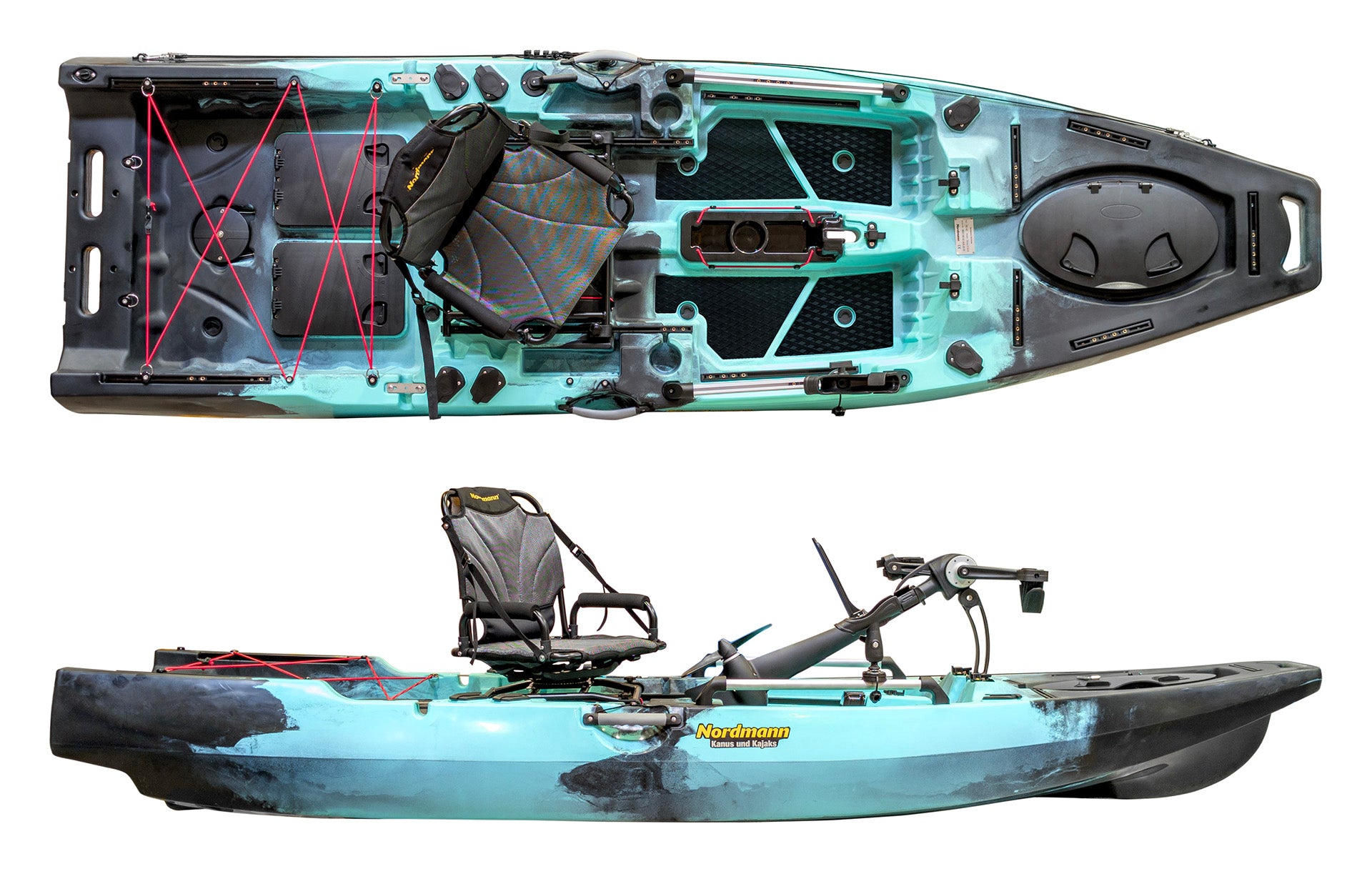Nordmann Orca 10.8 Angelkajak Cyan Detail 1