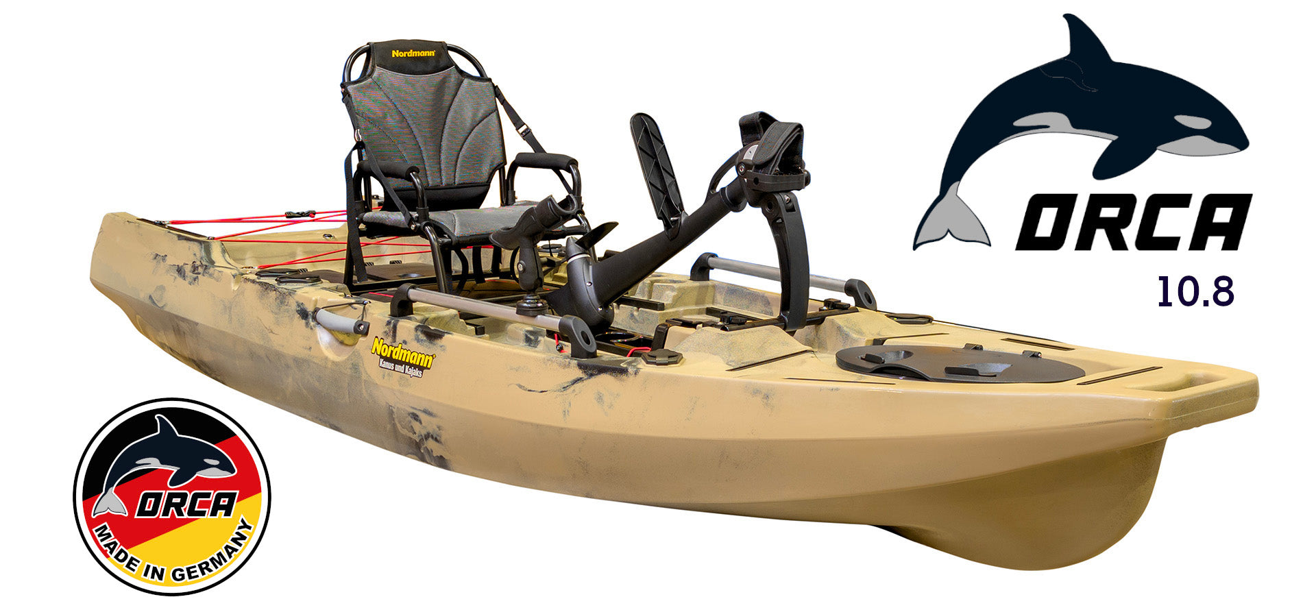 Nordmann Orca 10.8 Angelkajak Sand Ansicht