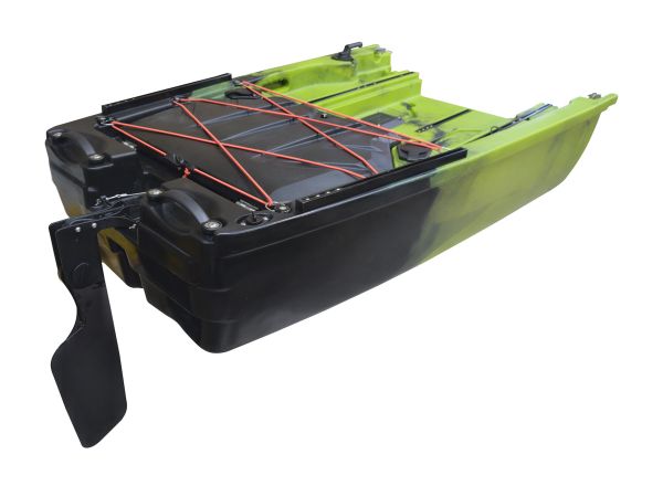 Nordmann® Viper 9.2 teilbares Angelkajak Sit on Top inkl. Zahnstangen-Pedalantrieb - Camo/Cayn