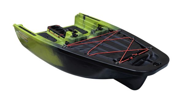 Nordmann® Viper 9.2 teilbares Angelkajak Sit on Top inkl. Zahnstangen-Pedalantrieb - Camo/Cayn