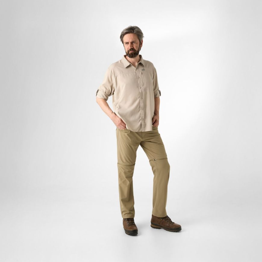 GEOFF ANDERSON Ezmar Hemd Light Weight langarm - khaki