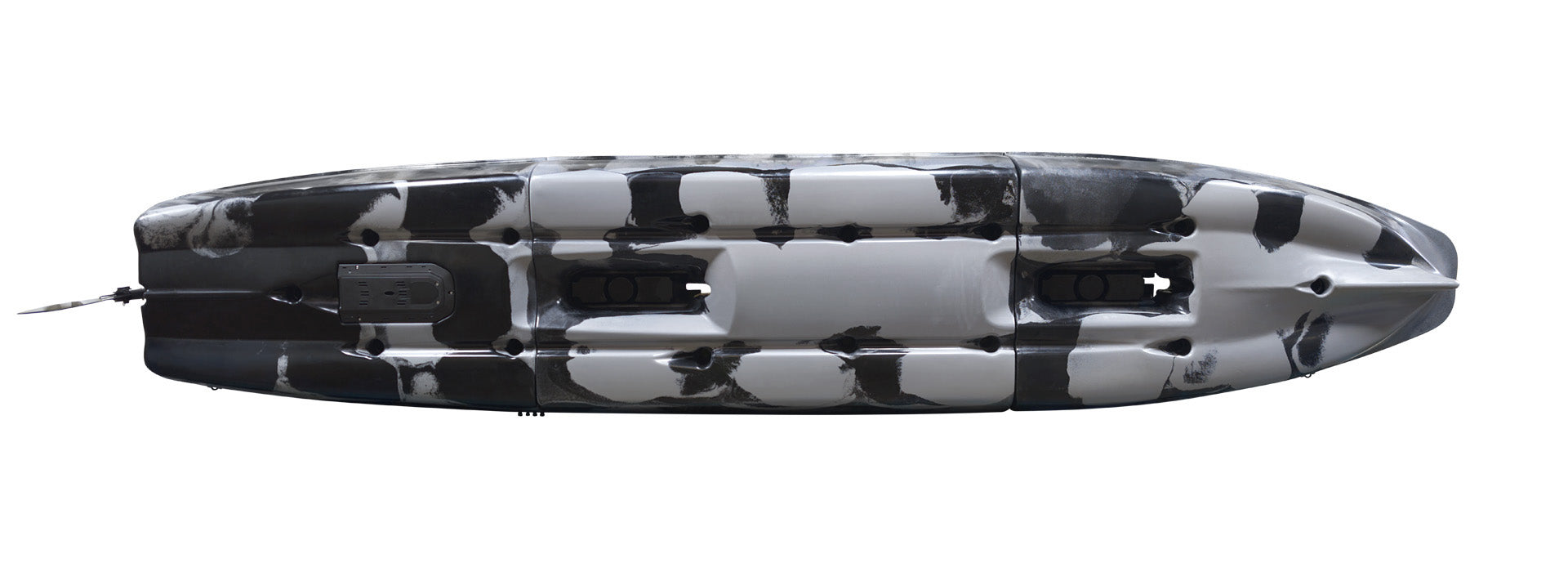 Nordmann Viper 14.3 Duo Angelkajak Camo Steel Unterseite