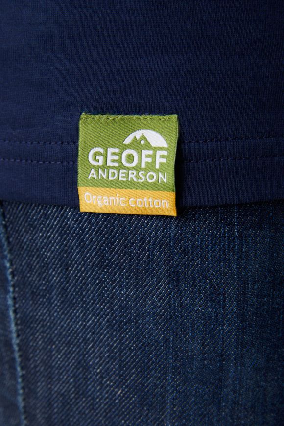 GEOFF ANDERSON Organic T-Shirt retro - navy blue